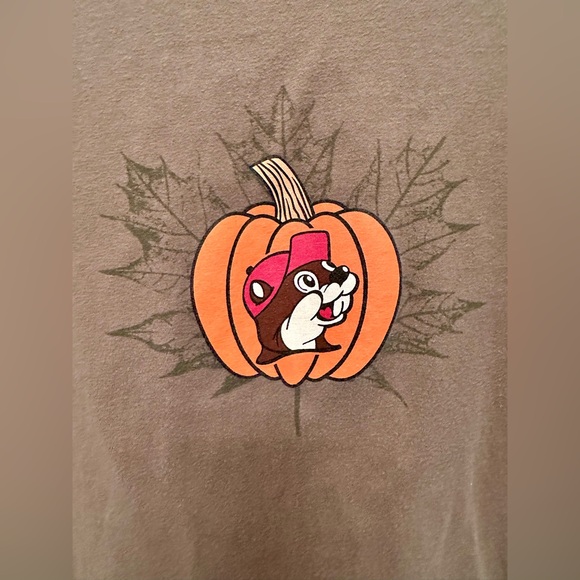 Buc-ee’s Fall Olive Green Graphic Tee-Women’s Size Medium - Picture 4 of 6